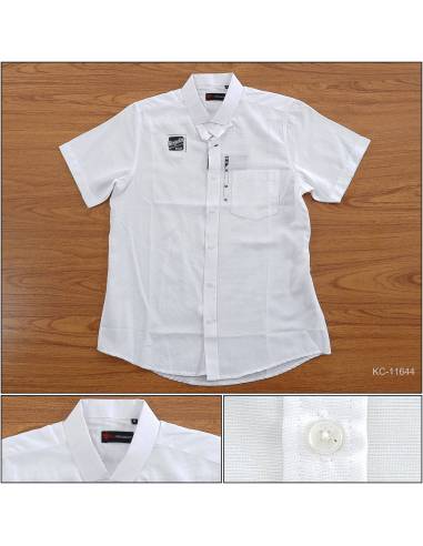 Kemeja Cowok Reguler Lengan Pendek Buzz M-XL