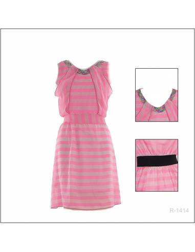 Dress Cewek Tanpa Lengan Satine All Size