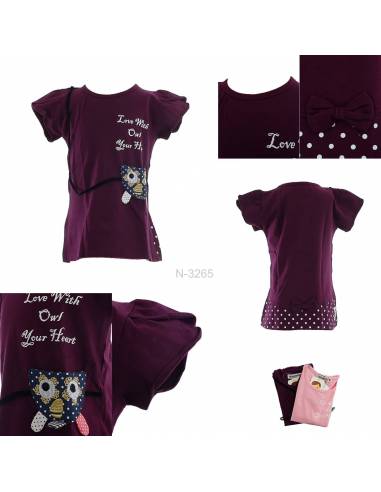 T-shirt/Kaos Oblong Anak Cewek Lengan Pendek...