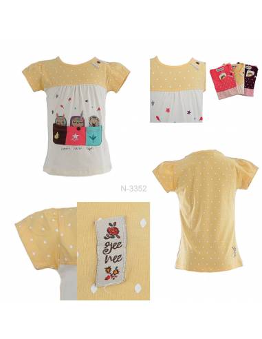 T-shirt/Kaos Oblong Anak Cewek Lengan Pendek...