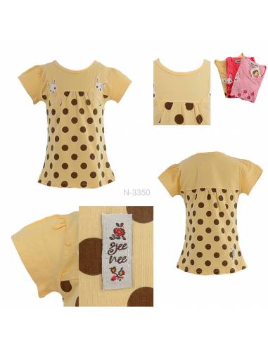 T-shirt/Kaos Oblong Anak Cewek Lengan Pendek...