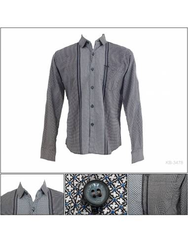 Kemeja Cowok Lengan Panjang Topten L