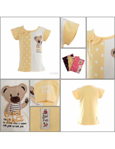 T-shirt/Kaos Oblong Anak Cewek Lengan Pendek...