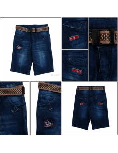 Celana Pendek Jeans Anak Cowok Stretch Audi Kids 10-12