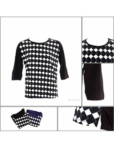 Kaos Oblong Cewek Lengan Panjang 7/8 Lumeire