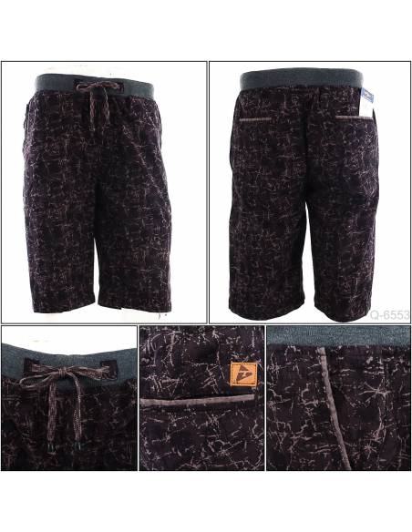 Celana Pendek Cowok Rib Kolor Abu Tua Top Ten 2XL-3XL