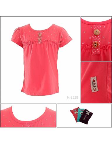 T-shirt/Kaos Oblong Anak Cewek Lengan Pendek...