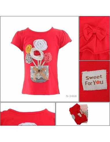 T-shirt/Kaos Oblong Anak Cewek Lengan Pendek...