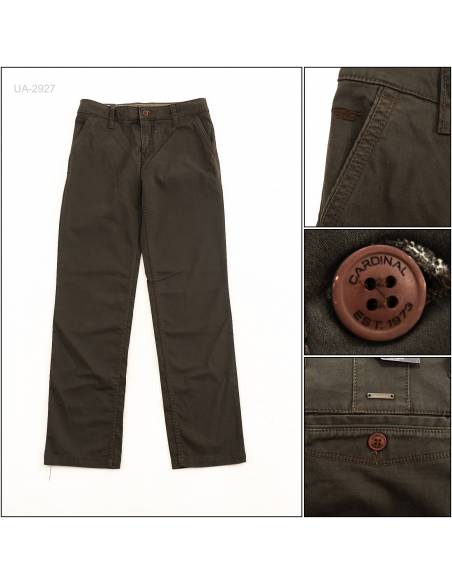 Celana Panjang Katun Reguler Cowok Stretch Cardinal 33-38