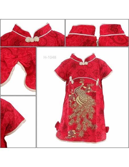 Sackdress Anak Cewek/Chinese Clothes Jibao Lengan Pendek Miauwli 1-3