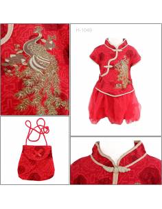 Setelan 2 in 1 Jibao Rok + Tas Anak Cewek/Chinese Clothes...