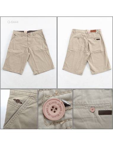 Celana Pendek Cowok Katun Coklat Muda Elviti 33-38