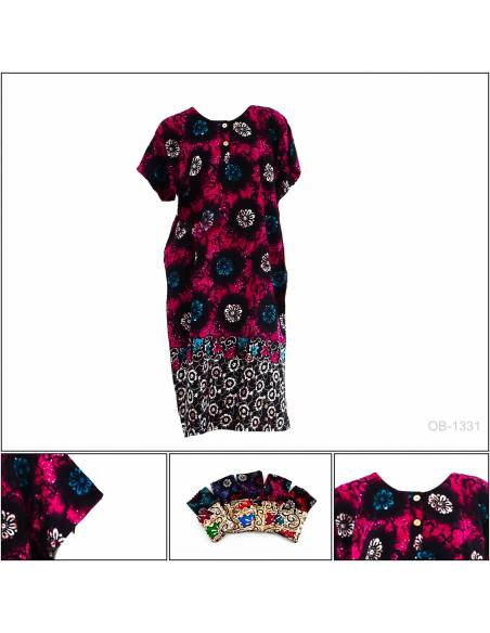 Daster Ibu Lengan Pendek Marisa All Size