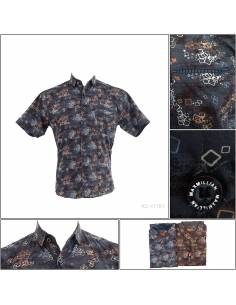 Kemeja Cowok Slim Fit Lengan Pendek Maxmillian M-XL