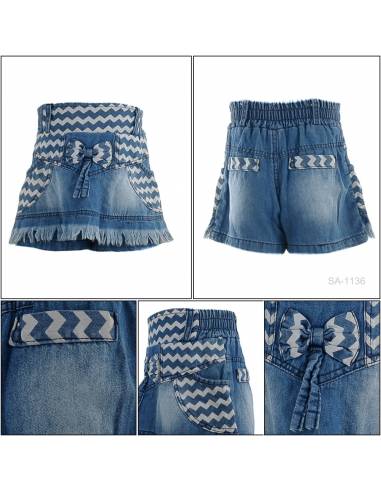 Celana Pendek Jeans Anak Cewek Viely 7-9