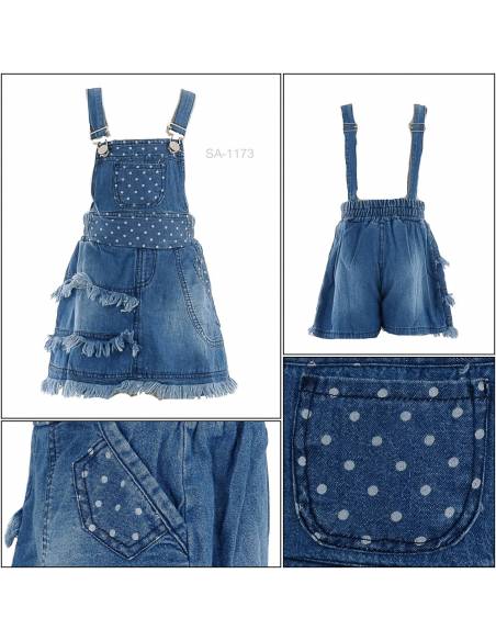 Celana Pendek Jeans Bandatan Anak Cewek Viely 4-6