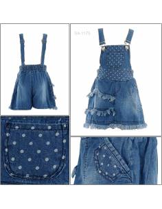 Celana Pendek Jeans Bandatan Anak Cewek Viely 7-9