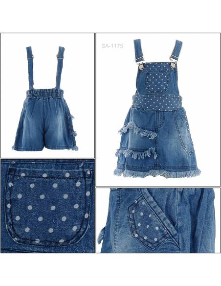 Celana Pendek Jeans Bandatan Anak Cewek Viely 7-9