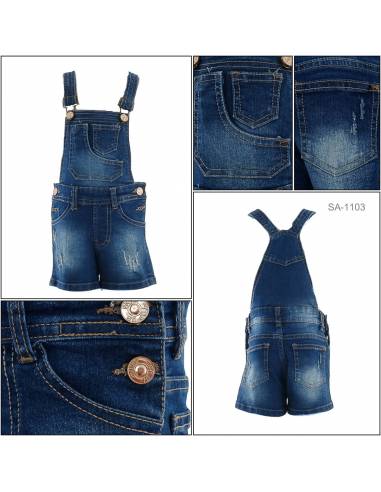 Celana Pendek Jeans Bandatan Anak Cewek Top Up 22