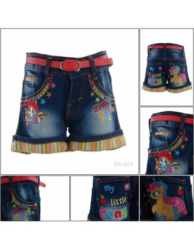 Celana Pendek Jeans Anak Cewek Pinky 8-12