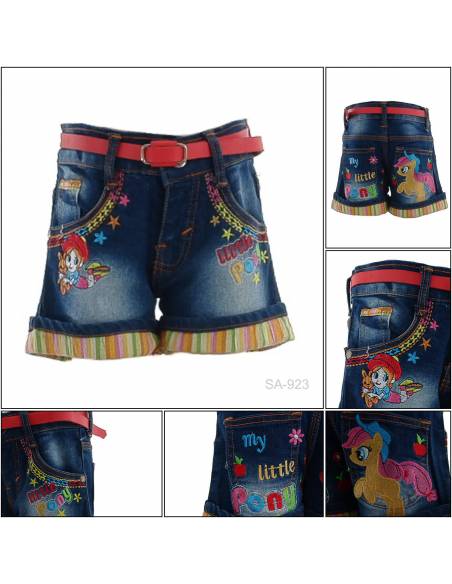 Celana Pendek Jeans Anak Cewek Pinky 8-12