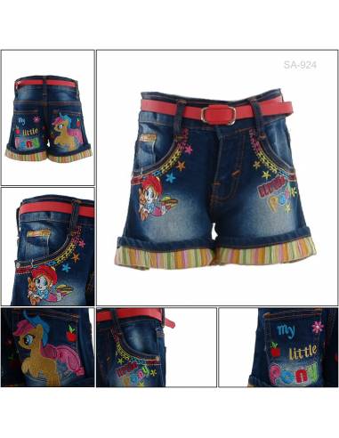 Celana Pendek Jeans Anak Cewek Pinky 14-18