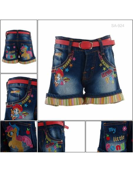 Celana Pendek Jeans Anak Cewek Pinky 14-18