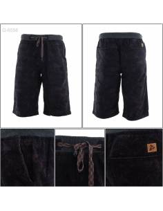 Celana Pendek Cowok Rib Kolor Hitam Top Ten 2XL-3XL