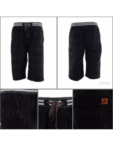 Celana Pendek Cowok Rib Kolor Hijau Tua Top Ten 3XL-4XL