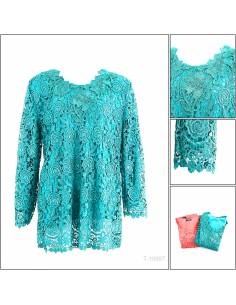 Atasan Brokat Cewek Lengan Panjang Aurum