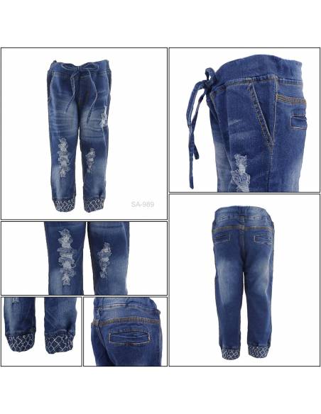 Celana Pendek Jeans 7/8 Anak Cewek Top Up 22-26