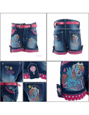 Celana Pendek Jeans Anak Cewek Pinky 2-6