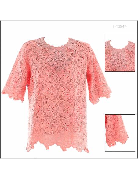 Atasan Brokat Cewek Lengan 3/4 Wil XL