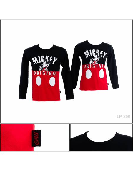 Kaos Oblong Couple Lengan Panjang Cas All Size