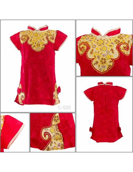 Sackdress/Jibao Anak Cewek Lengan Pendek Miauwli 2-3