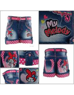 Celana Pendek Jeans Anak Cewek Pinky 8-12