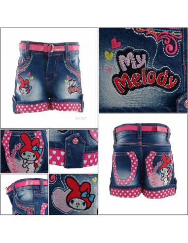 Celana Pendek Jeans Anak Cewek Pinky 8-12