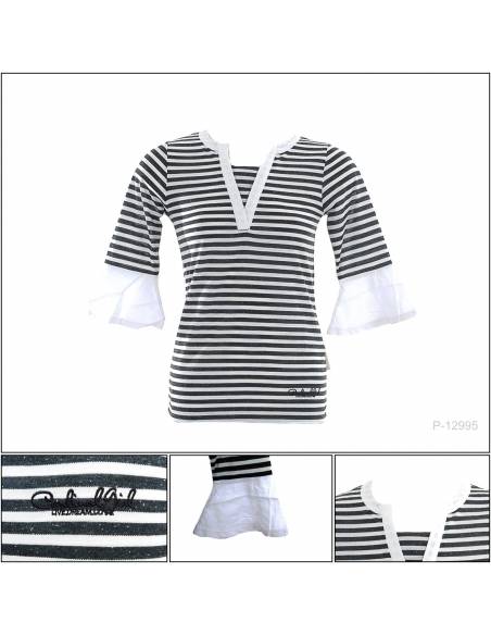 Kaos Oblong Cewek Lengan Panjang 7/8 Cardinal S - L