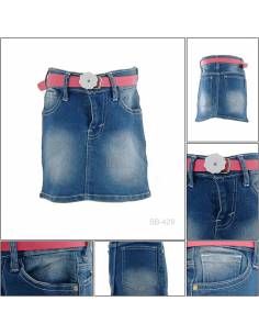 Rok Pendek Jeans Anak Cewek Pinky 8-12