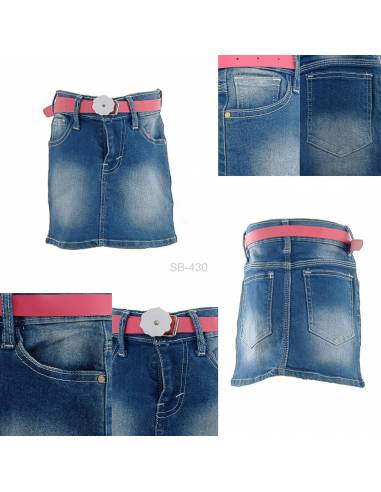 Rok Pendek Jeans Anak Cewek Pinky 14-18