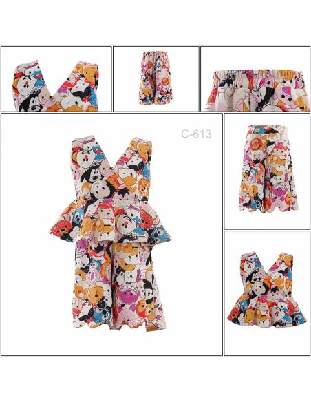 Setelan/One Set Anak Cewek Tanpa Lengan Nora M-L