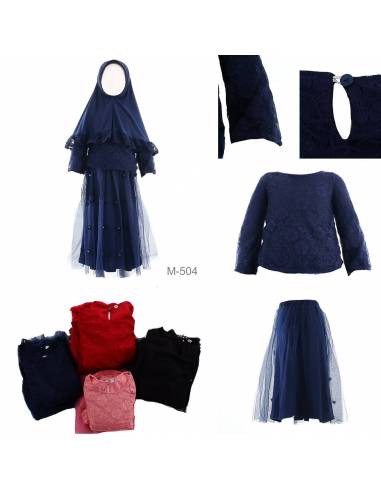 Setelan Baju Muslim/One Set Muslim Anak Cewek...