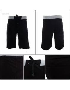 Celana Pendek Cowok Rib Kolor Hitam YM 33-36