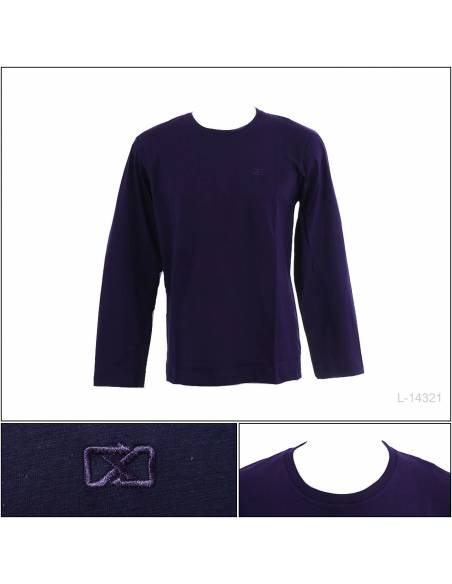 Kaos Oblong Cowok Polos Lengan Panjang Maxmillian M-XL