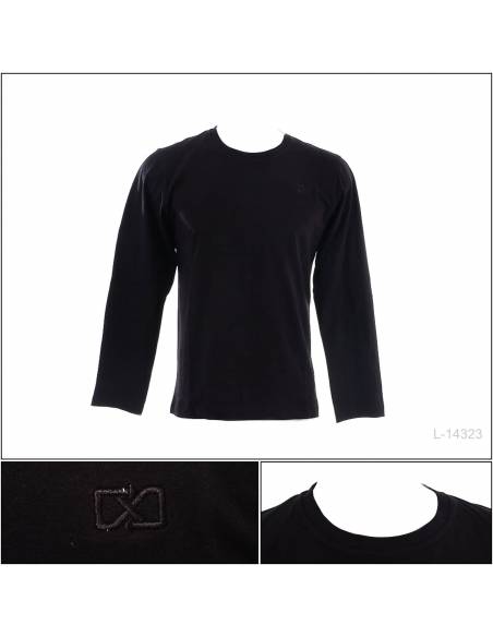 Kaos Oblong Cowok Polos Lengan Panjang Maxmillian M-XL