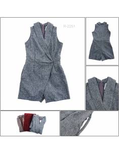 Jumsuit Pendek Cewek Tanpa Lengan All Size Duchess