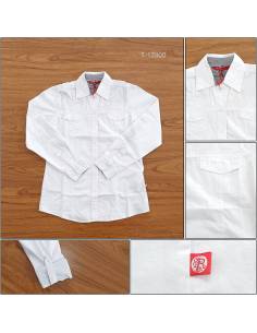 Atasan Blus Cewek Polos Lengan Panjang Red Up M-XL