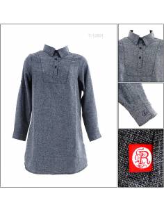 Atasan Tunik Cewek Lengan Panjang Red Up M-2XL