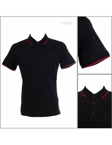 Kaos Kerah Cowok Polos Stretch Lengan Pendek...