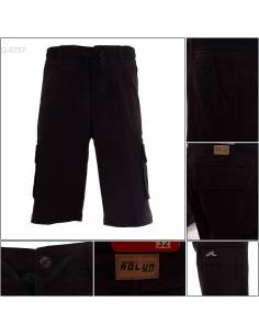 Celana Pendek Cowok Rib Kolor Cargo Rolun 33-36